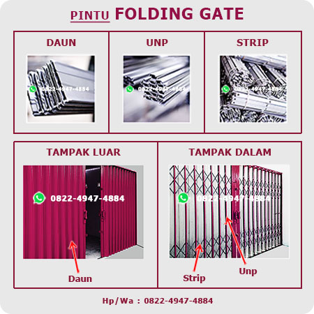 Pintu Folding Gate Duren Sawit Berkualitas